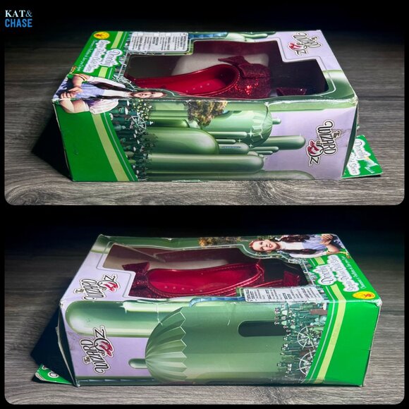 Dorothy Sequin Deluxe Child Shoe Extra Small Petit Size 10 Rubies 75 Anniversary - Picture 5 of 12